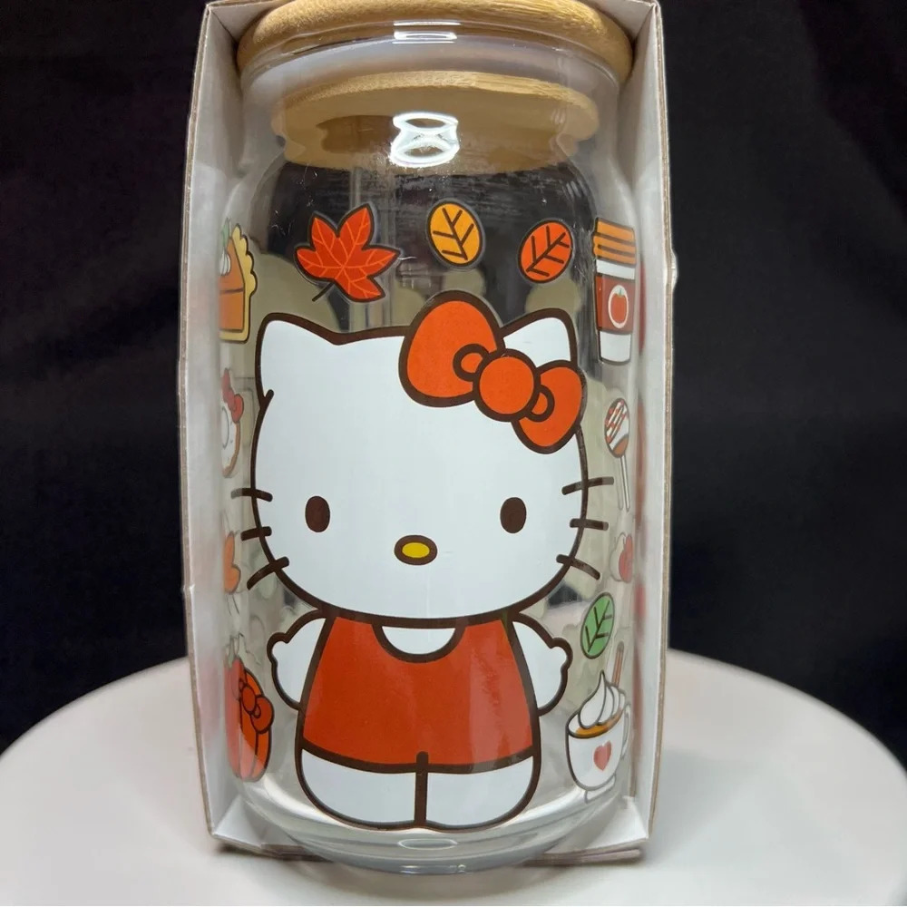 Sanrio Hello Kitty Fall Season Pumpkin Spice Autumn Tumbler w/Bamboo Lid - Picture 3 of 12